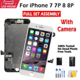iPhone 7 8 Plus LCD Assembly Complete Touch Digitizer Screen Replacement with Display Front Camera - Phonesreborn