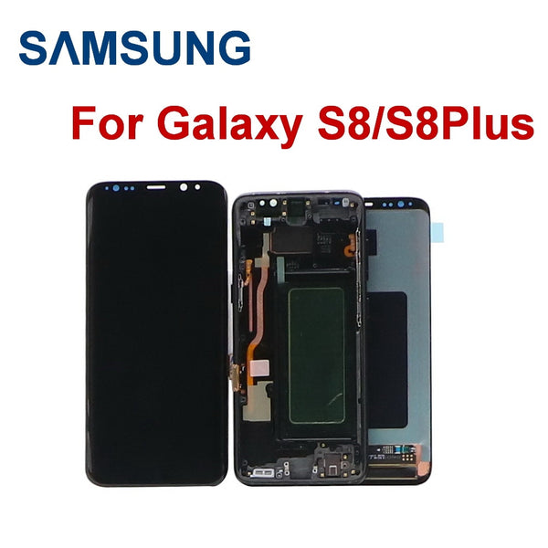 Original AMOLED LCD For Samsung Galaxy S8 S8 plus G950 G950F G955fd G955F G955 Some Dead pixel Lcd Display With Touch Screen Digitizer - Phonesreborn