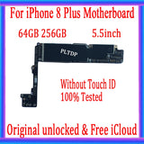 Unlocked for iphone 8 Plus Motherboard with/without Touch ID,100%Original for iphone 8Plus Mainboard - Phonesreborn