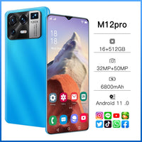 XioMi 12pro Smartphone 16GB+512GB 6.7inch 32+50MP Unlocked Mobile Phones Android Global Version 5G Cell Phone - Phonesreborn